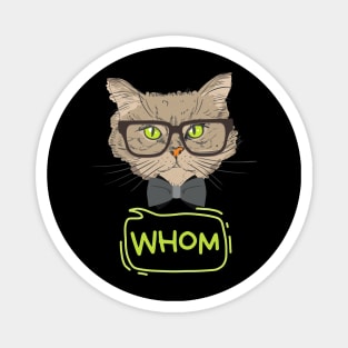 Who Whom Grammar Cat Magnet